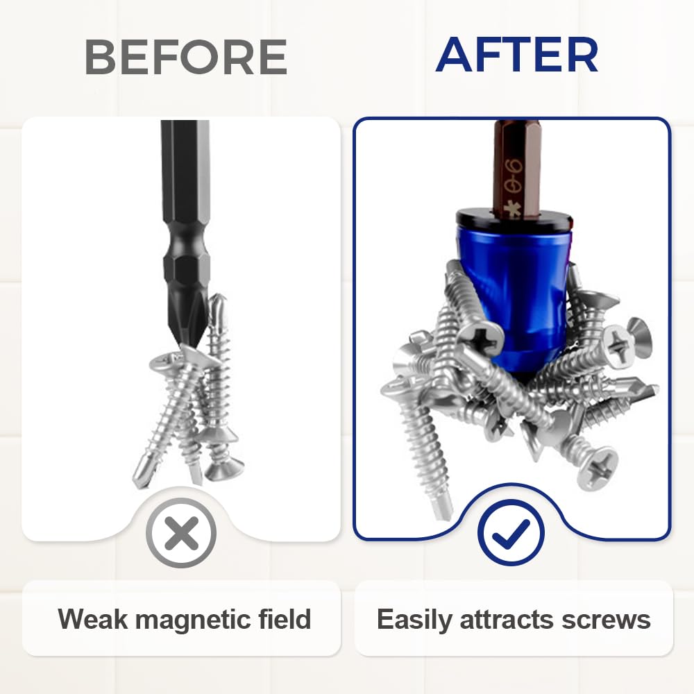 🧲Screwdriver Bit Magnetic Ring – Magnetize &amp; Demagnetize in Seconds