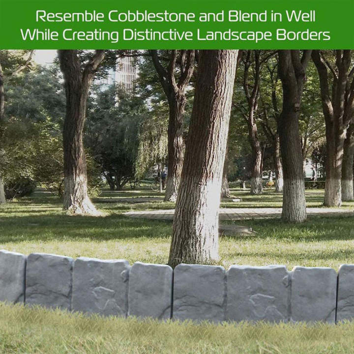 Imitation Stone Garden Fence - DIY Garden Edging Border