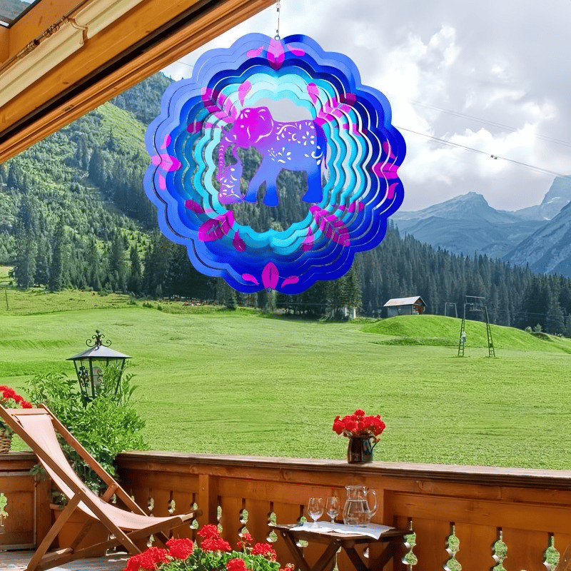 🦋Lucky Mandala Windmill – 3D Kinetic Art, Indoor/Outdoor, Stainless Steel