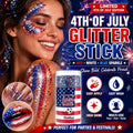3-in-1 Patriotic Glow😍✨Red, White & Blue Glitter Body Stick