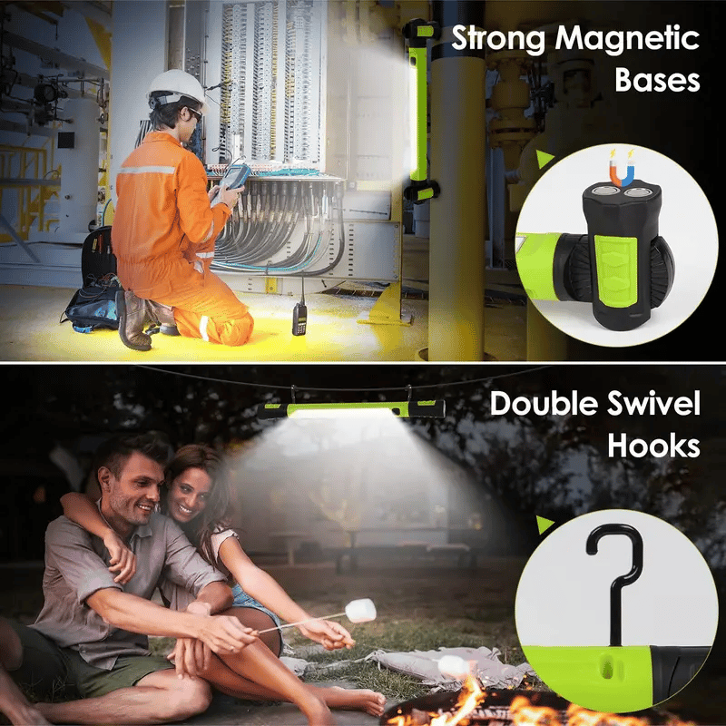 🔥🌟🔦Multifunctional magnetic rechargeable work light💡 Ideal for Mechanic, Car Repair & Garage Use