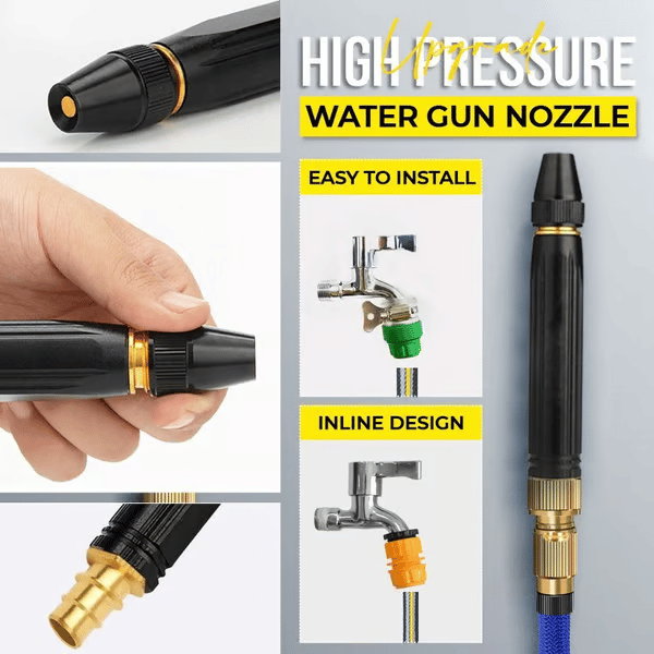 🔥LAST DAY 49% OFF - 🏠🚗High Pressure Car Wash Water Gun - All-in-One Kit with Power Booster Nozzle⚡
