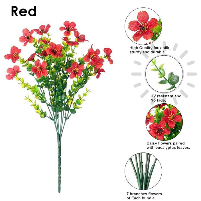 💐 UV-Resistant Colorful Artificial Flowers – 49% OFF Today Only 🌸