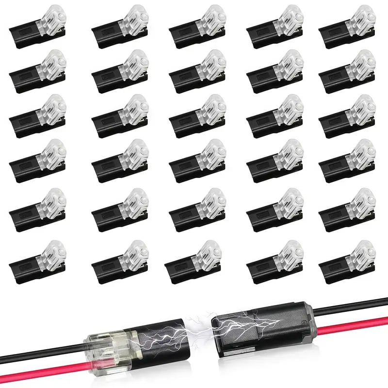 Double-Wire Plug-in Connector Led Light Strip Connectors 1/2/3Pin