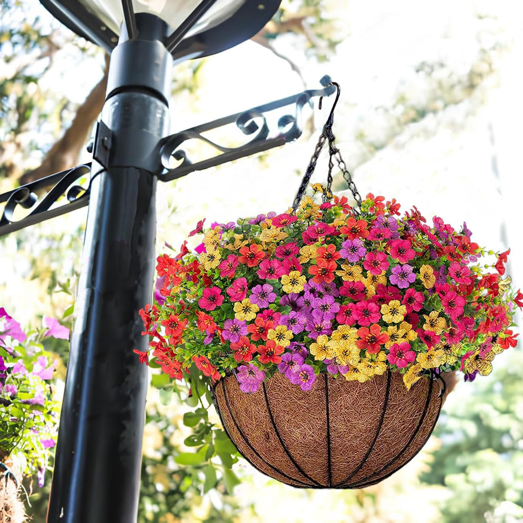 FREE SHIPPING!🔥Simulated Hanging Flower Basket 🌸No Watering💧. No Wilting. Just Perfect Blooms.