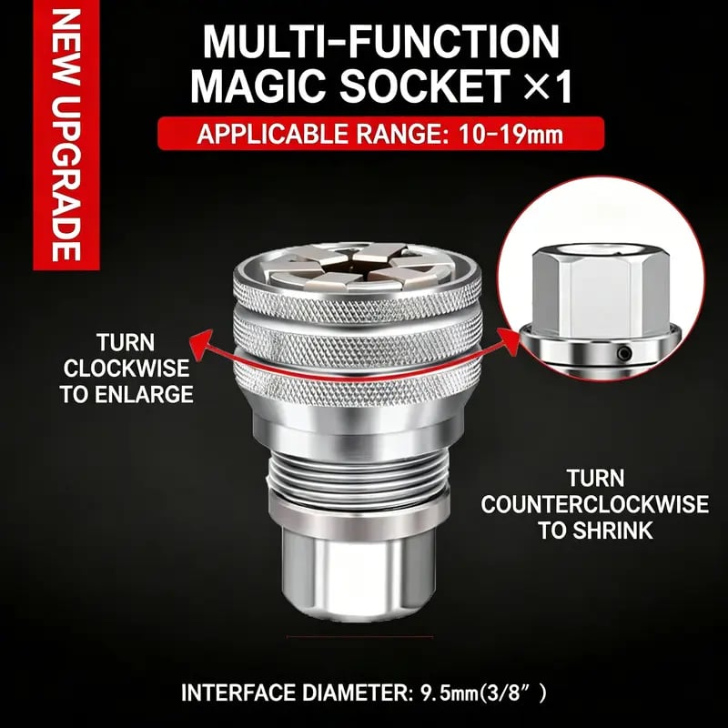 🔥Last Day Promotion 49% OFF🔥 - Adjustable Magic Sleeve + 3/8 Ring Connector