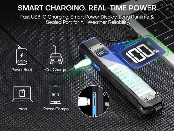 🔦Rechargeable EDC Flashlight