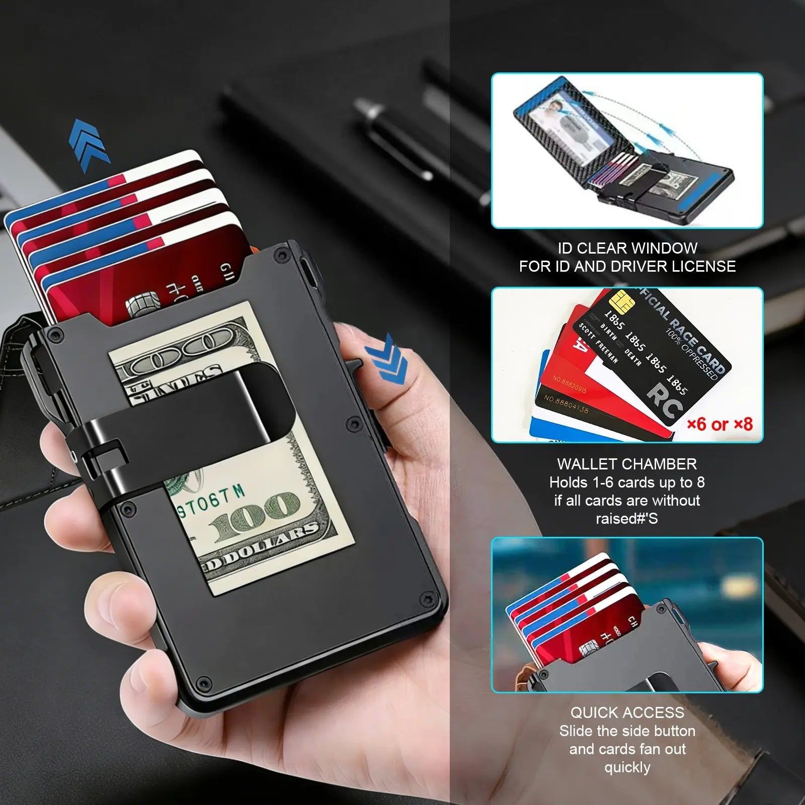 “Last Day! 50% OFF 🔥 Men's Multi-functional Business Wallet”.