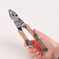 🔧 Labor-Saving Ratchet Lock Multi-Functional 55# Steel Linesman Pliers with Anti-Slip Rubber Grip