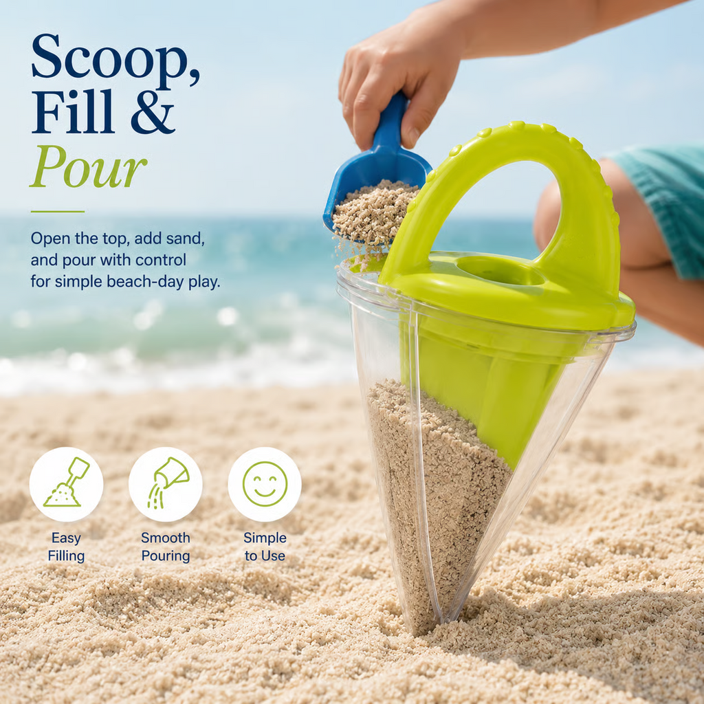 🏖️Spilling Funnel Sand and Water Mixing Toy