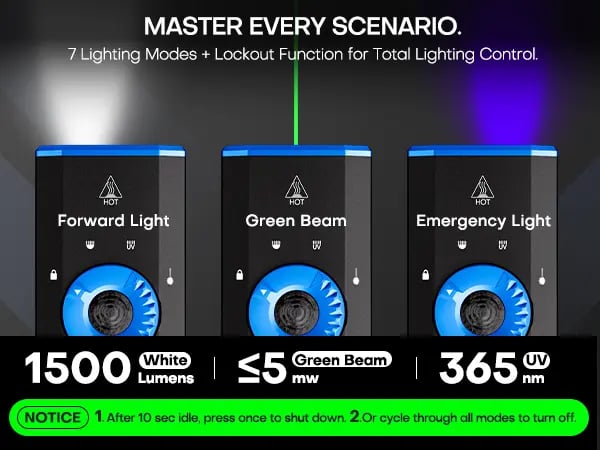 🔦Rechargeable EDC Flashlight