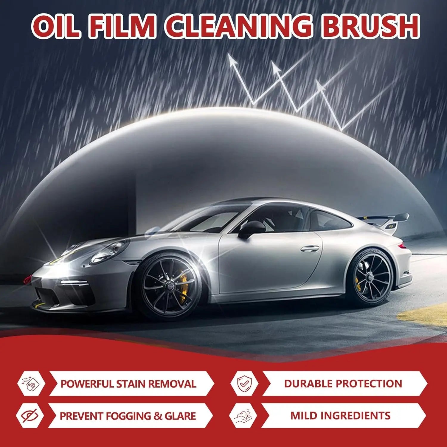 Automotive Handheld Oil Flmr Cream,Glass DecontaminationWithoutTraces,Window Oil Film Cleaning,FastCleaning, CompactAnd Easy To Cary-100g Degreaser Cleaner