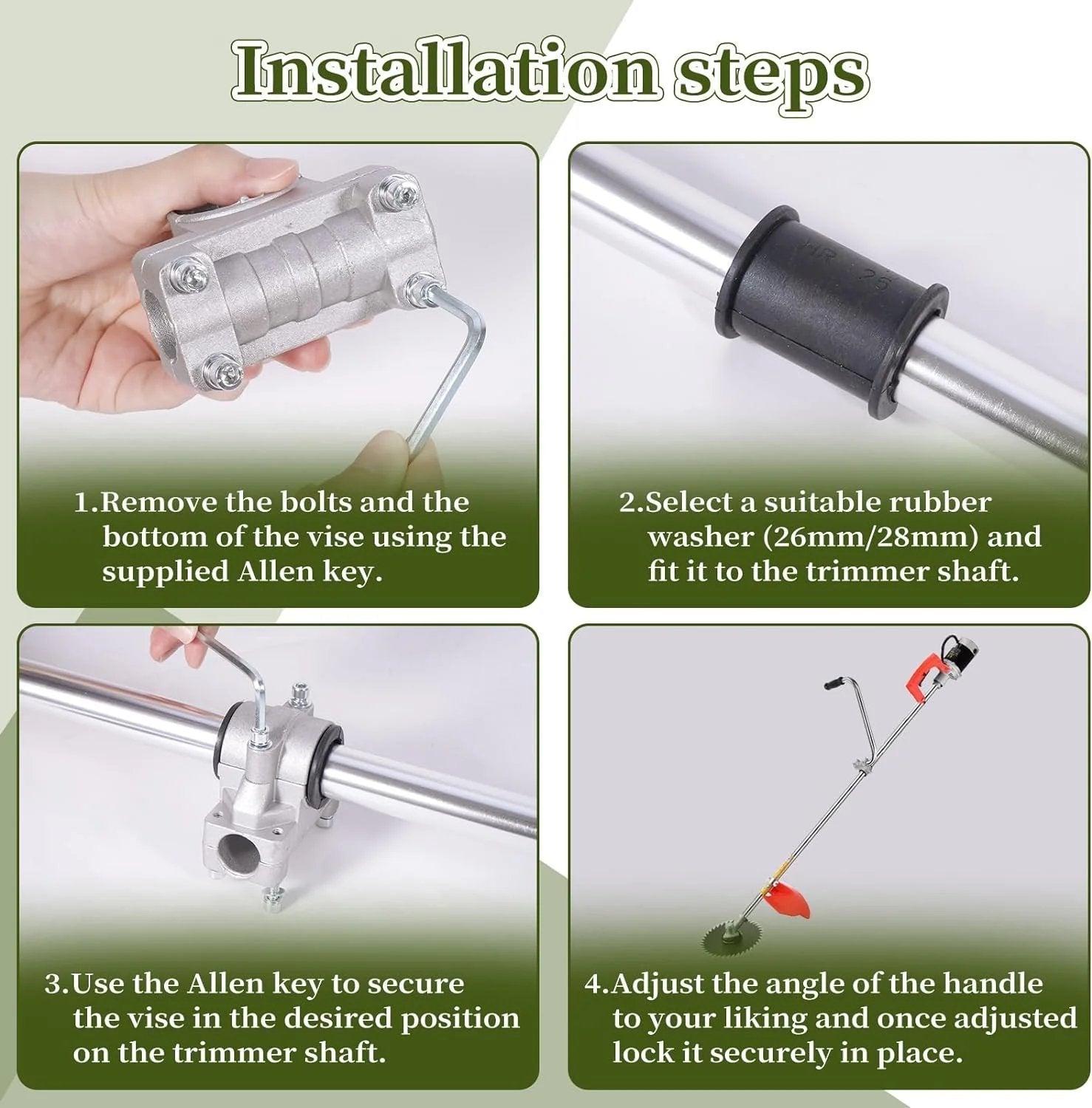 🔥 Best-Seller – Ergonomic String Trimmer Handle Extension for Better Grip & Control 🌿