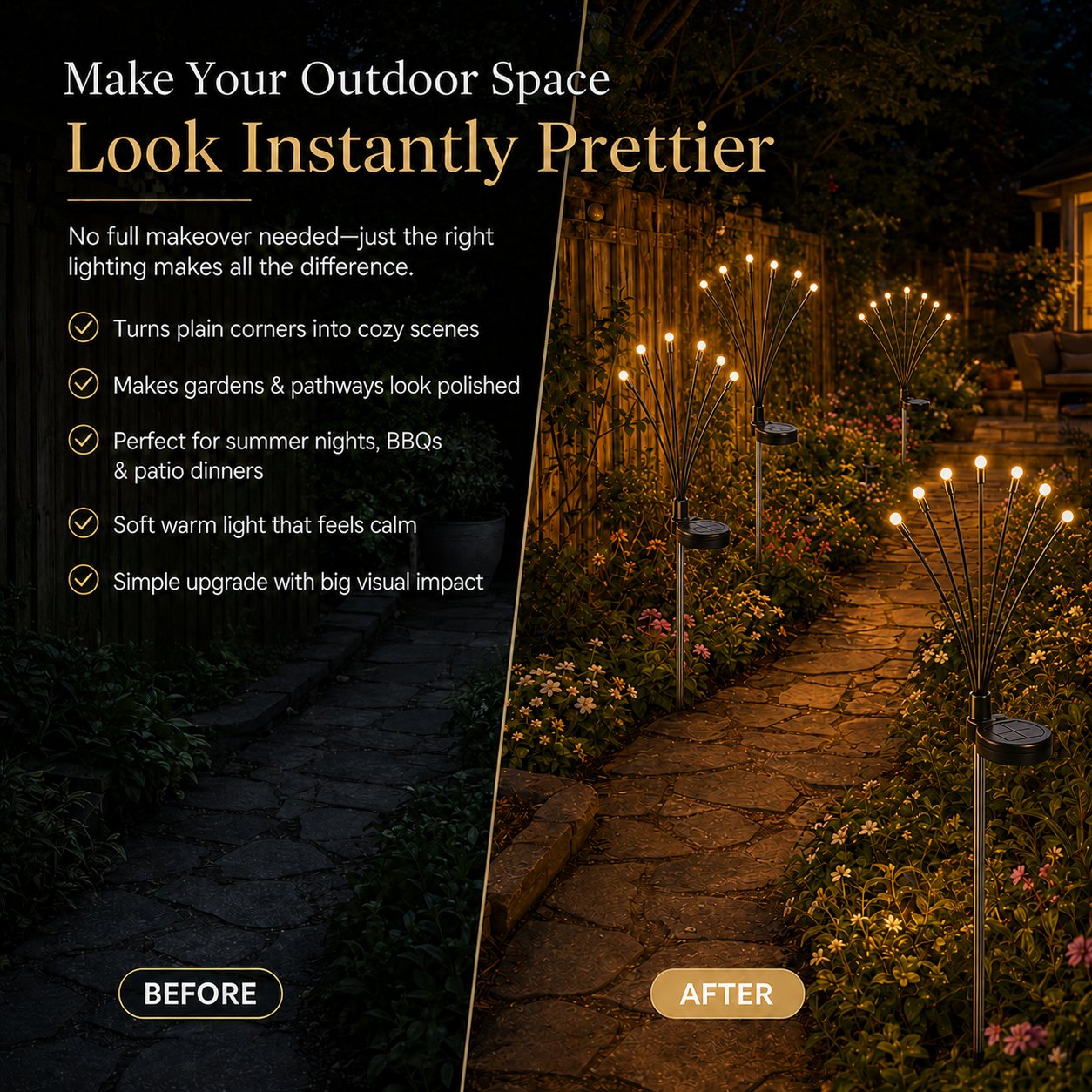 🔥 HOT SALE 49% OFF-Solar Firefly Garden Lights