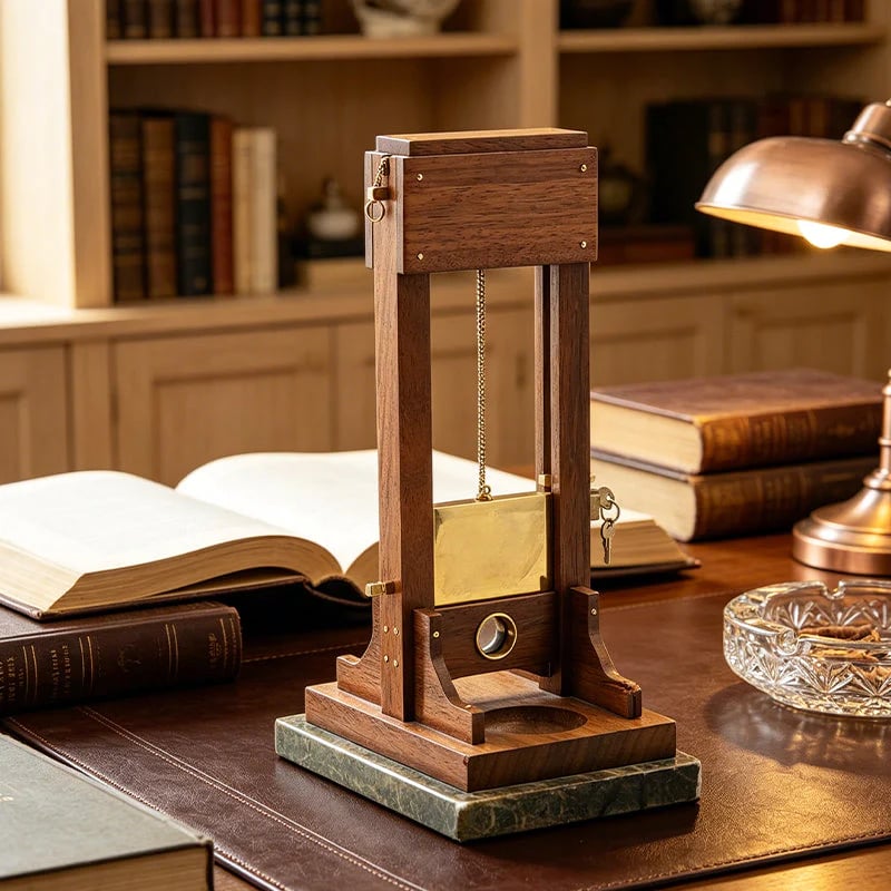 Luxury Desktop Cigar Cutter | Unique Guillotine Style Trimmer