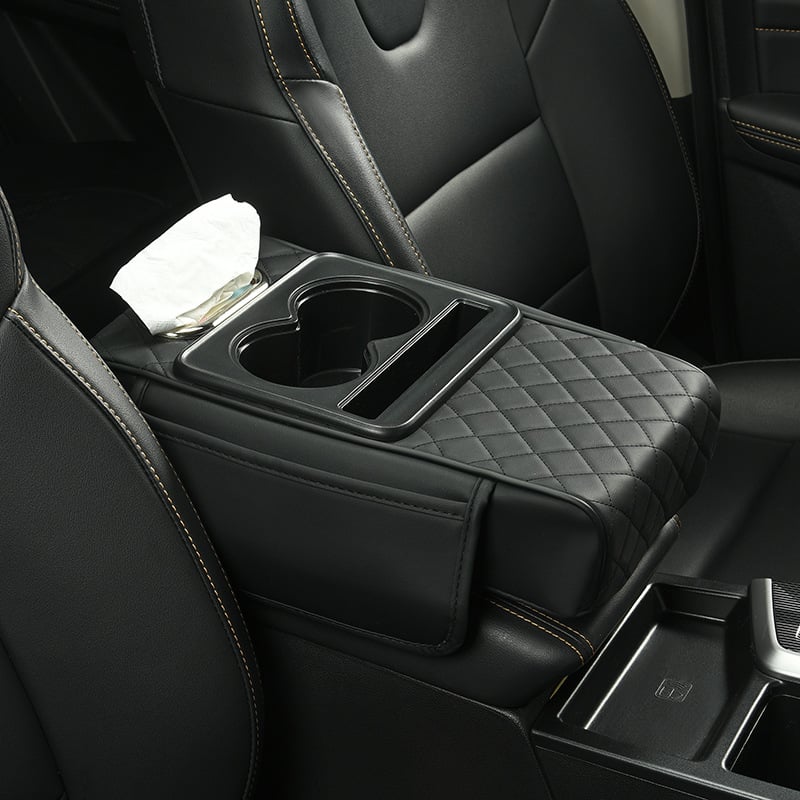 Multifunctional PU Leather Car Armrest Box Mat🚗