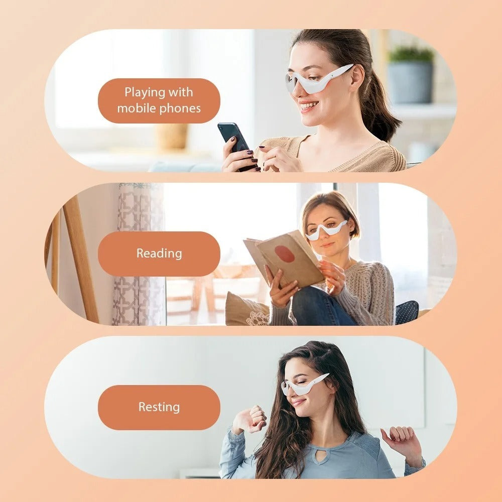 🖐️Eye Massager With Red Light For Under Eye Swelling And Fine Lines