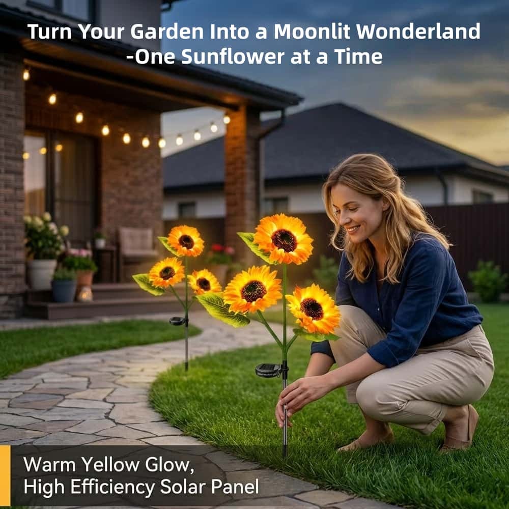 🌻🌞Solar LED Sunflower Garden Lights