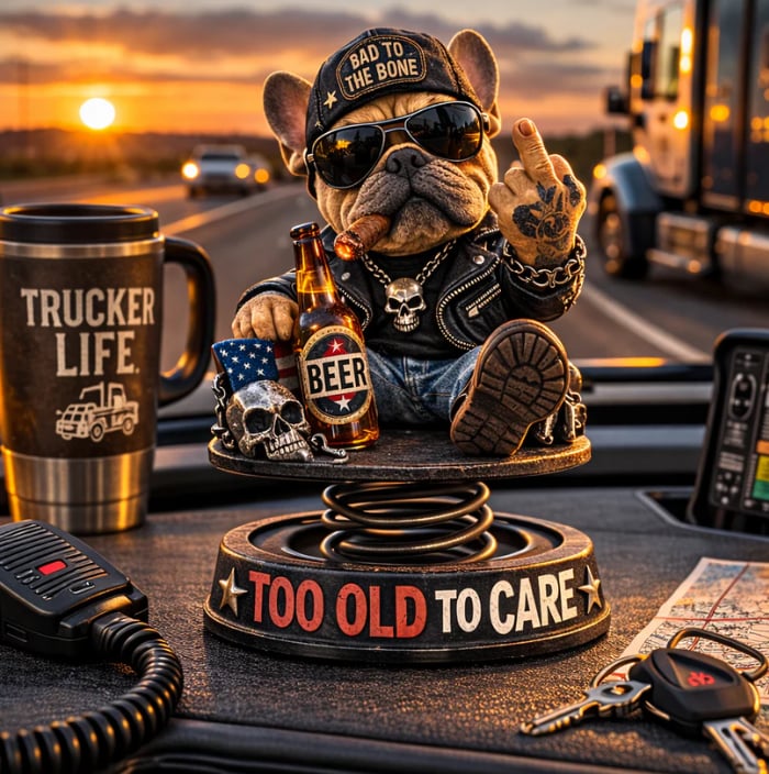 ⏰Hot Sale 49% OFF -Too Old To Care Dashhoard Bobblehead