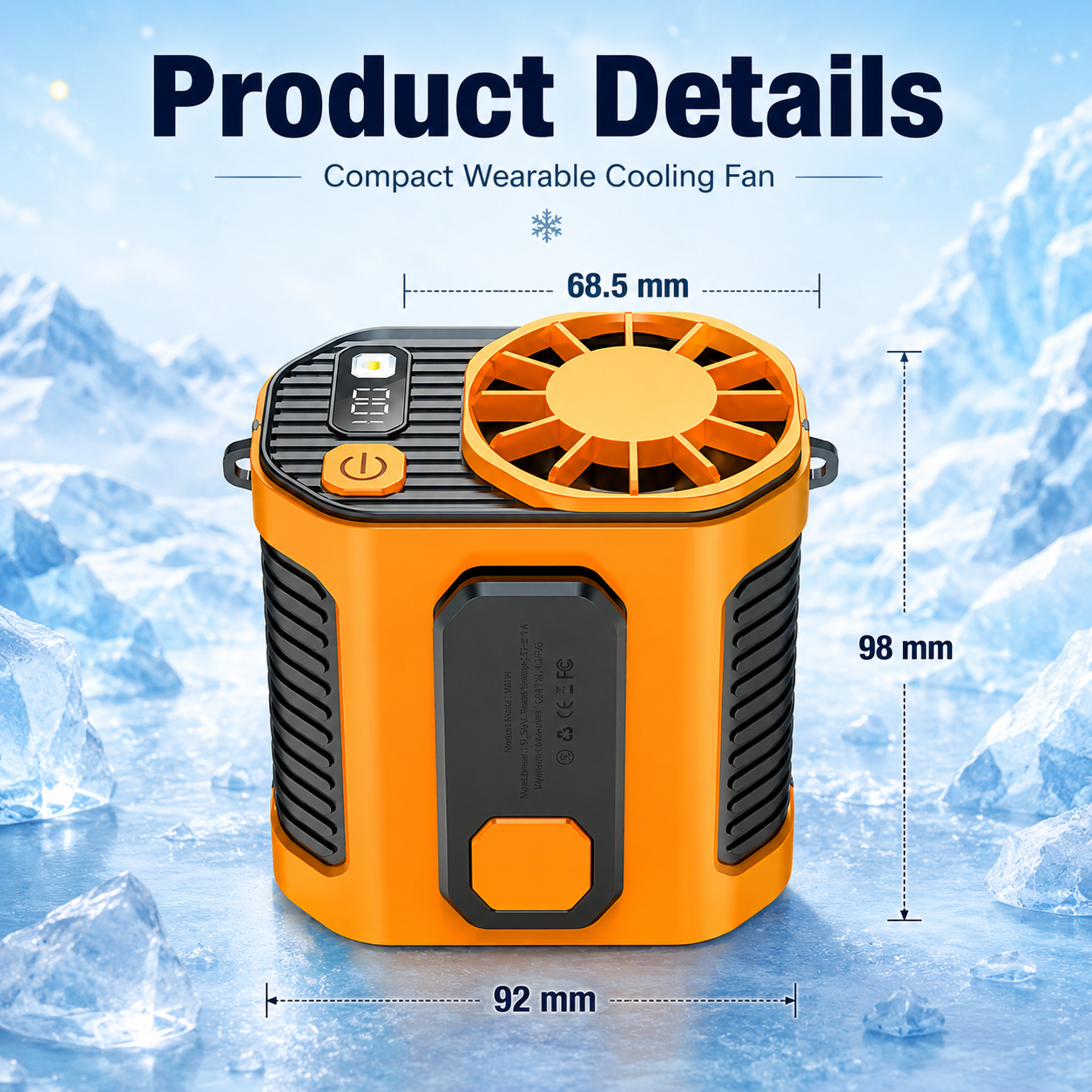 🌬️ 2nd Gen Portable Cooling Fan – 100-Level Turbo Cooling