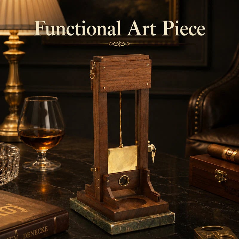 Luxury Desktop Cigar Cutter | Unique Guillotine Style Trimmer