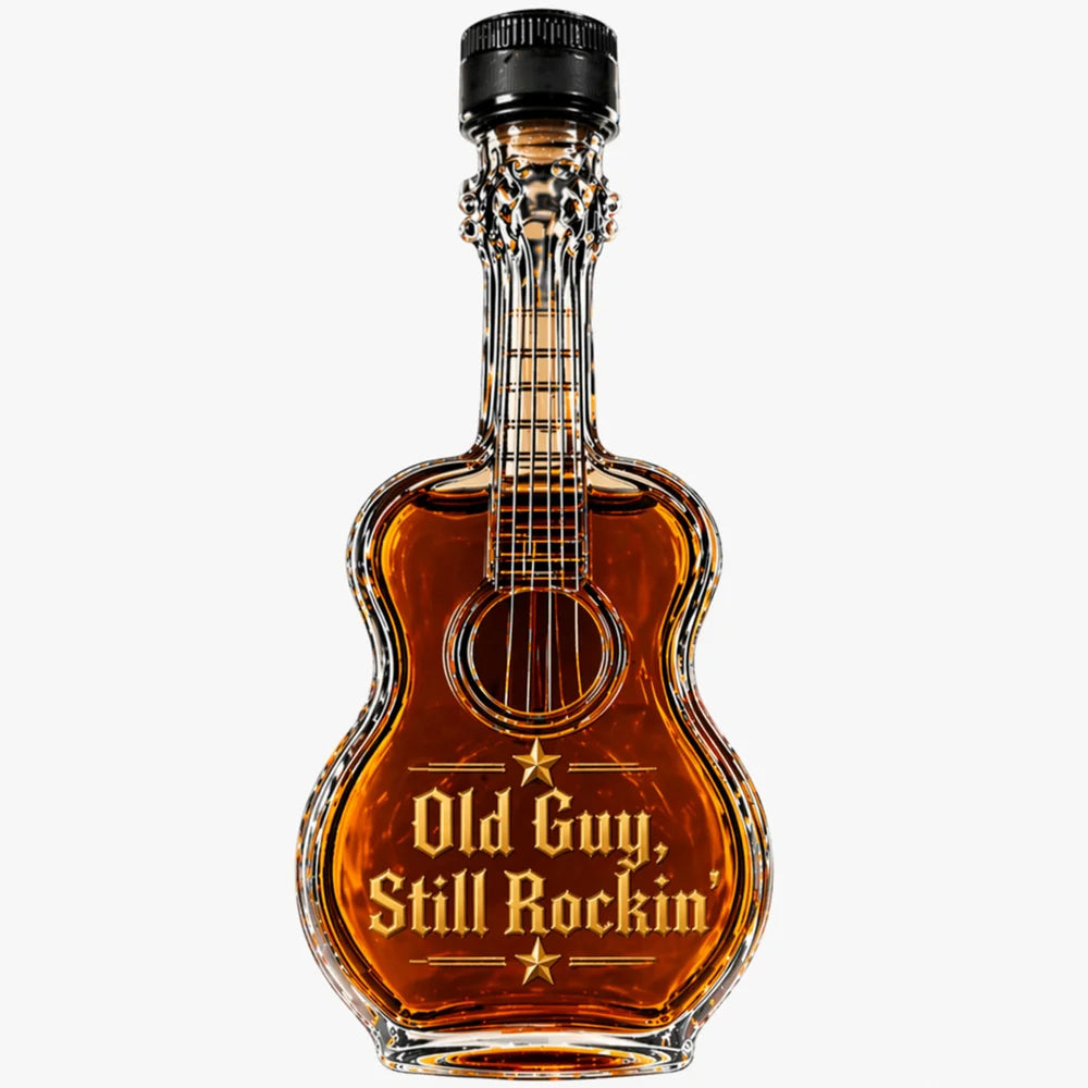 🎸🥃 Rock Style Guitar-Shaped Wine Bottle Decanter – Luxury Liquor Display for Music Lovers 🔥✨