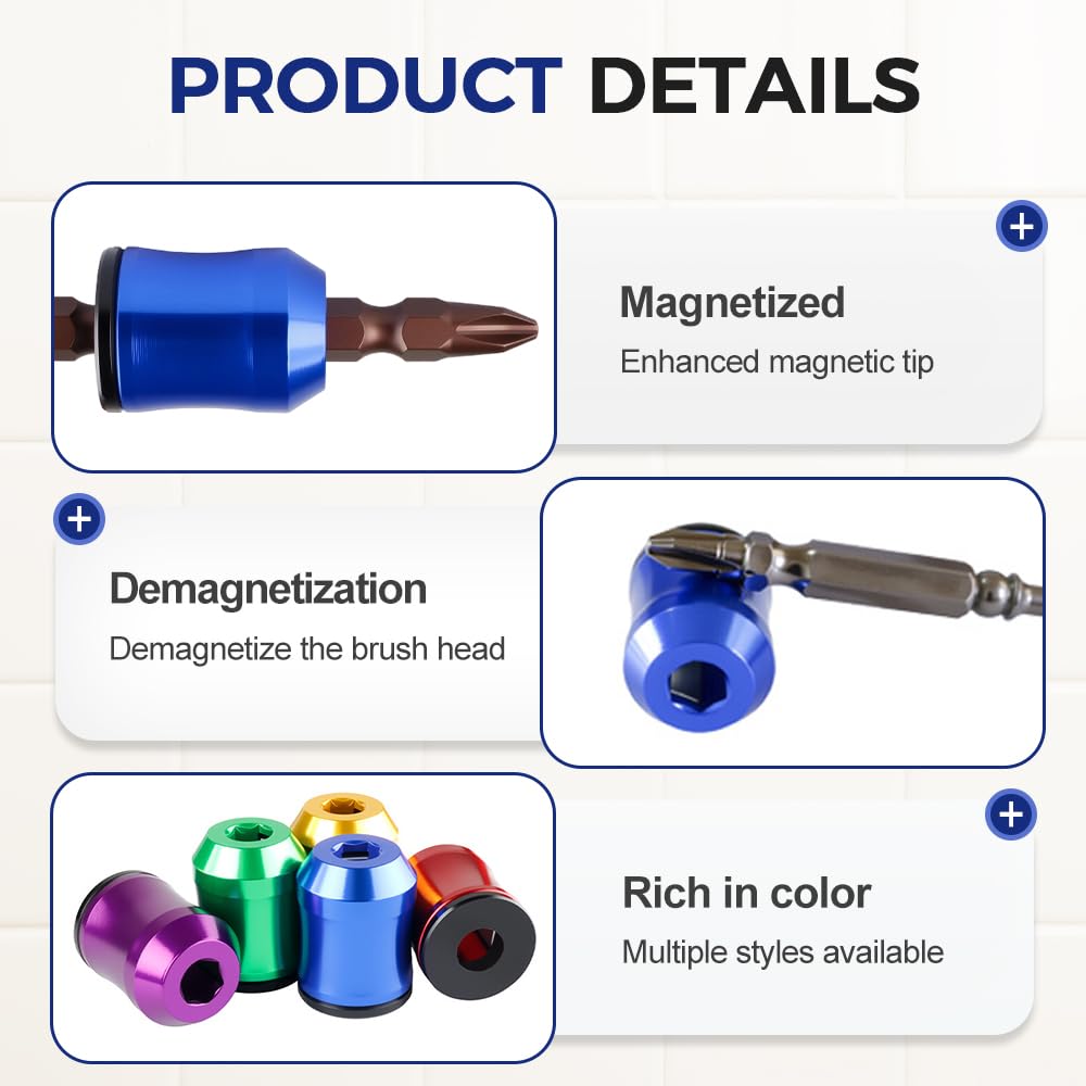 🧲Screwdriver Bit Magnetic Ring – Magnetize &amp; Demagnetize in Seconds