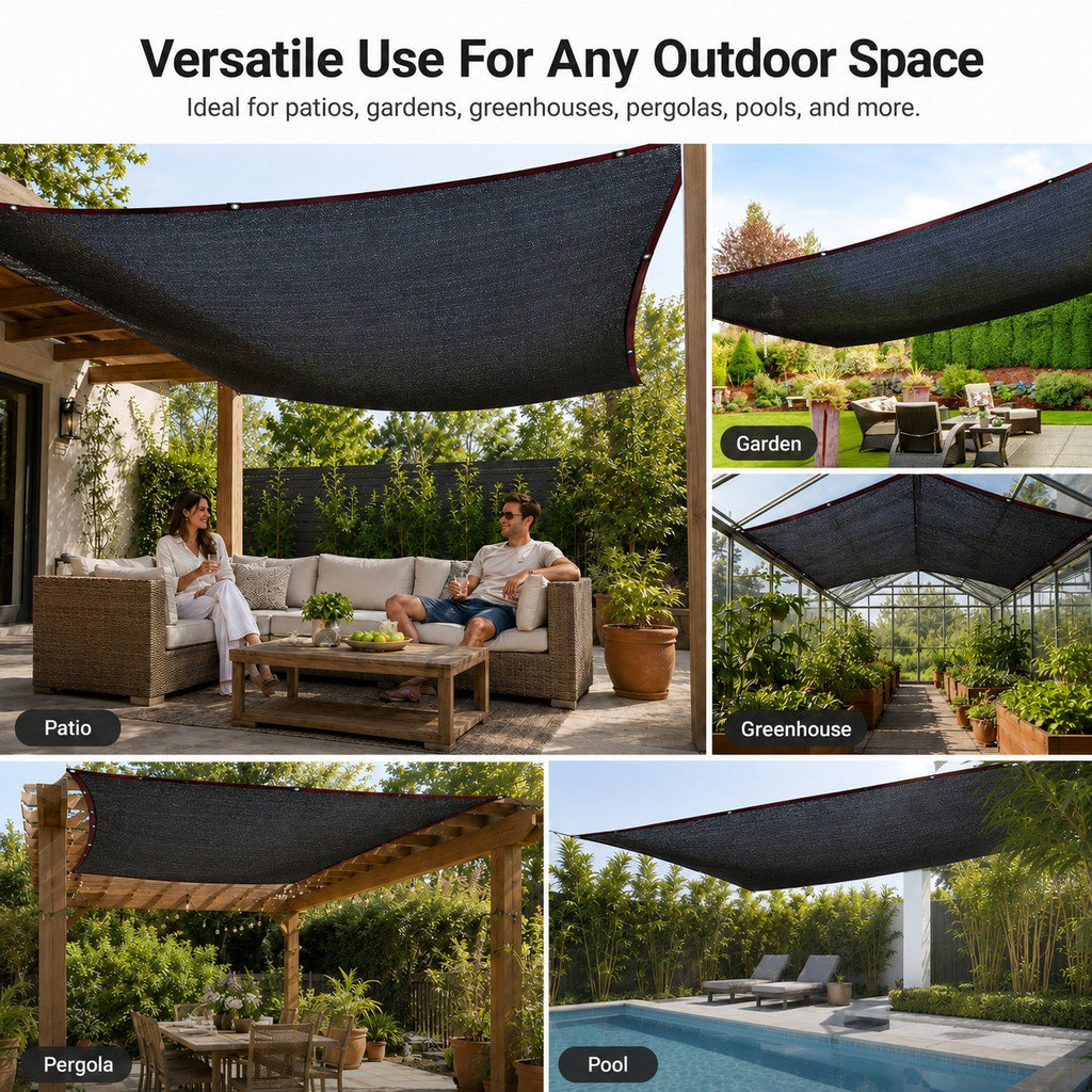 Outdoor UV-Resistant Privacy Shade Cloth