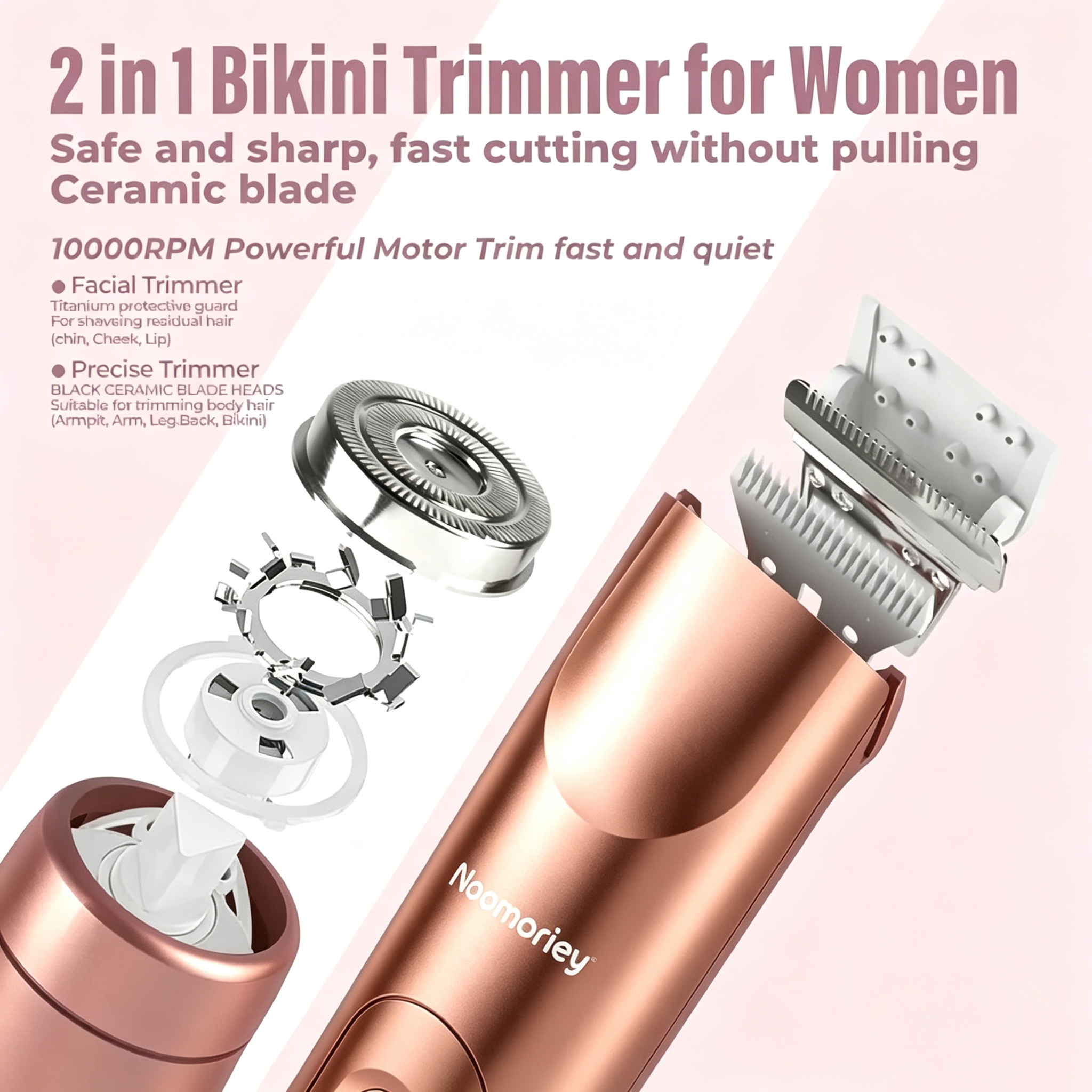 🎁Mother's Day-49%OFF 🔥2 in 1 Electric Hair Removal Tool Trimmer