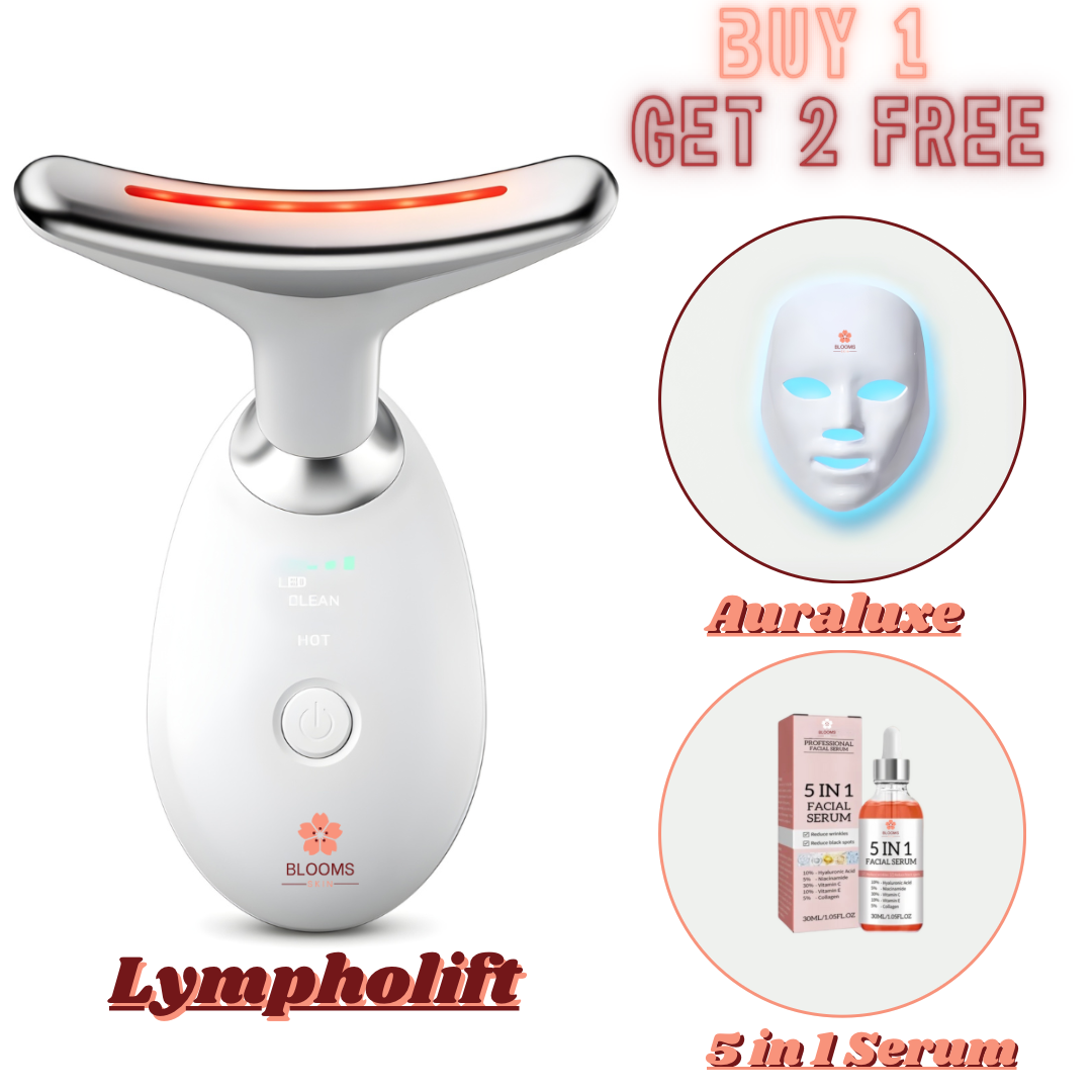 EMS Thermal Neck Lifting And Tighten Massager Electric Microcurrent Wrinkle Remover