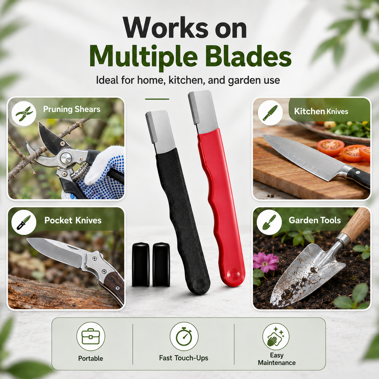 3 Count Professional Kitchen Knife Sharpener