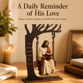 ✝️ Jesus Swing Ornament – John 14:6 Faith Table Decor | Christian Bible Verse Home Decoration