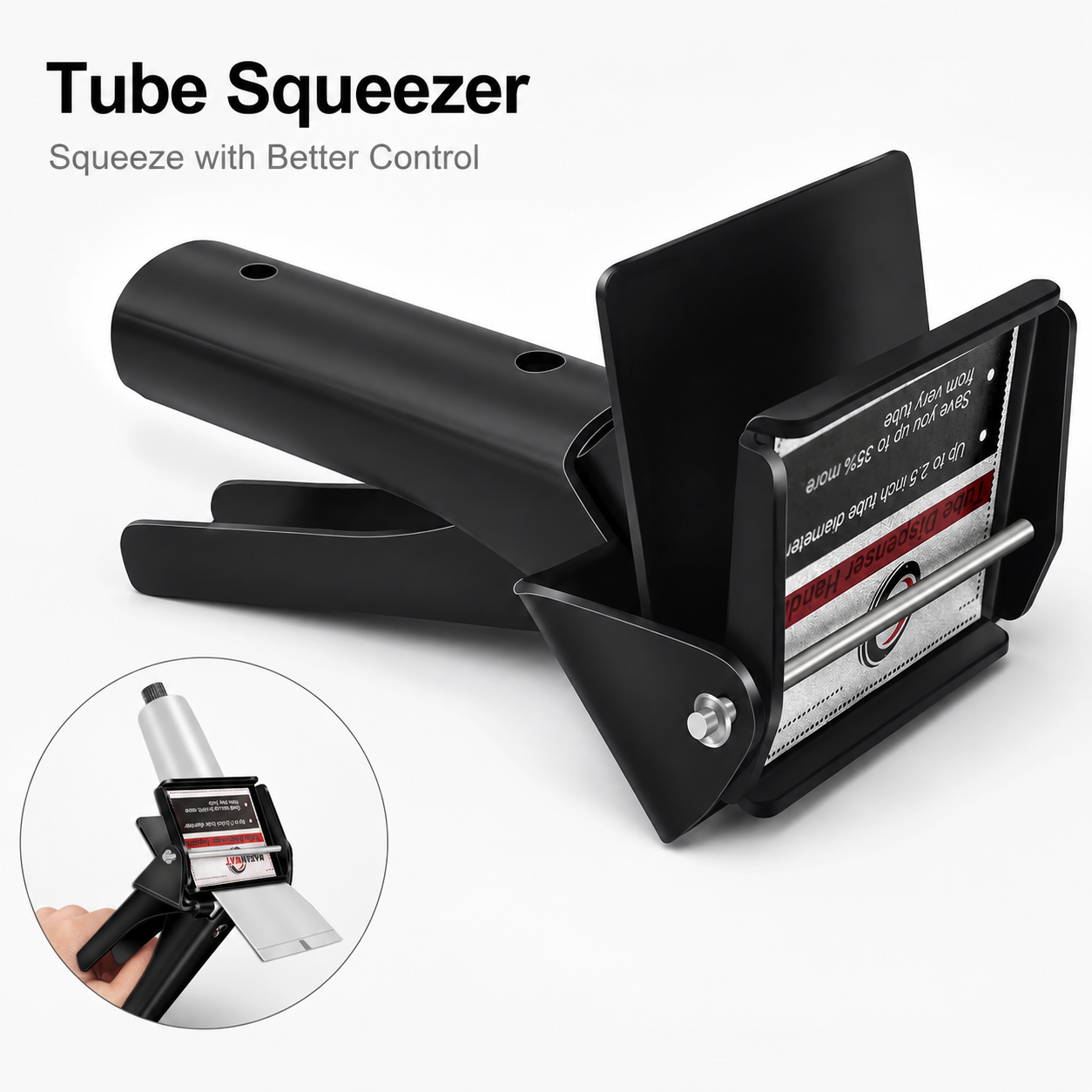 Tube Extrusion Tool - Efficient RTV and Silicone Dispenser That maximizes The use of All Material in The Tube and Prevents Material Waste
