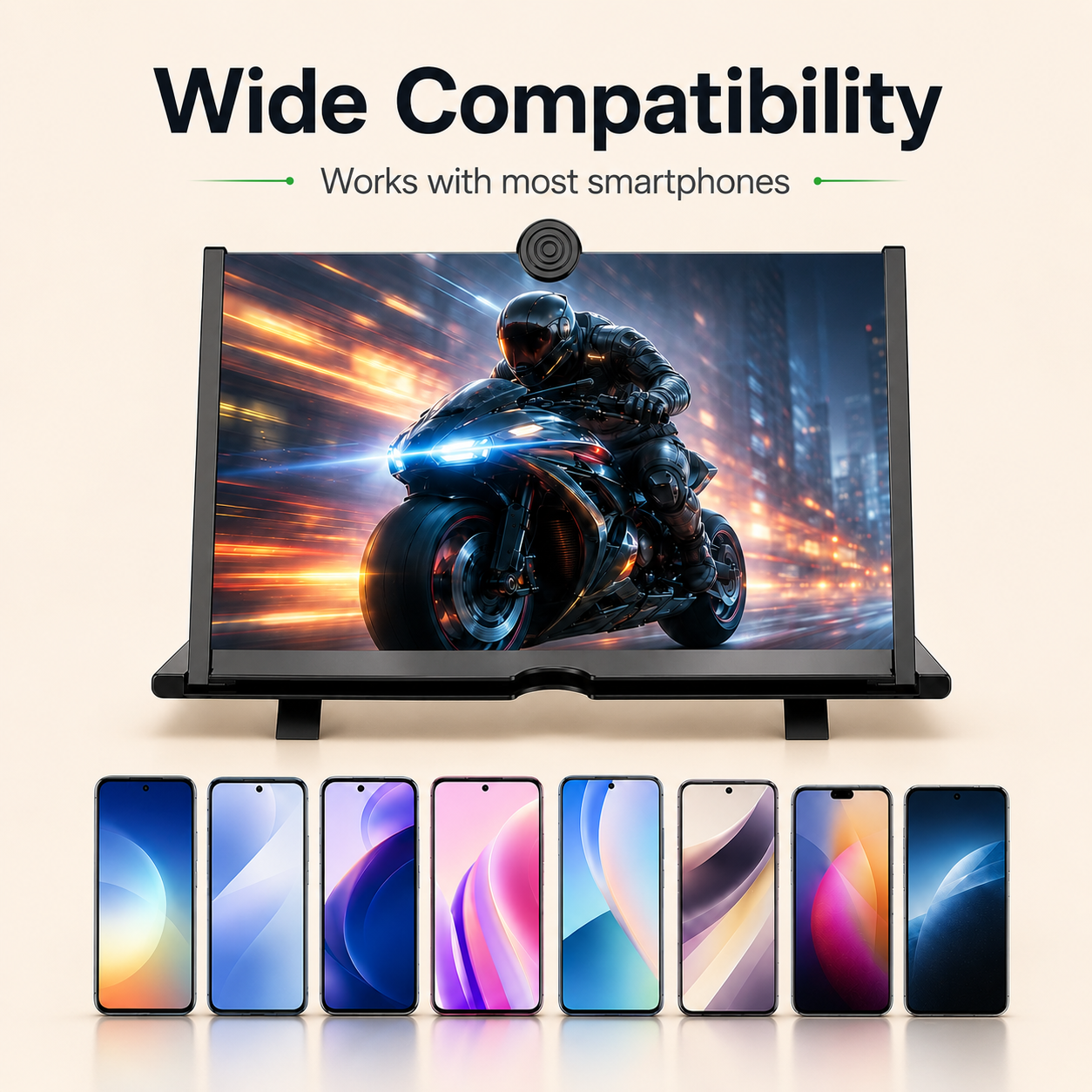 📺 14" HD Screen Magnifier – Big Screen Viewing for Any Smartphone