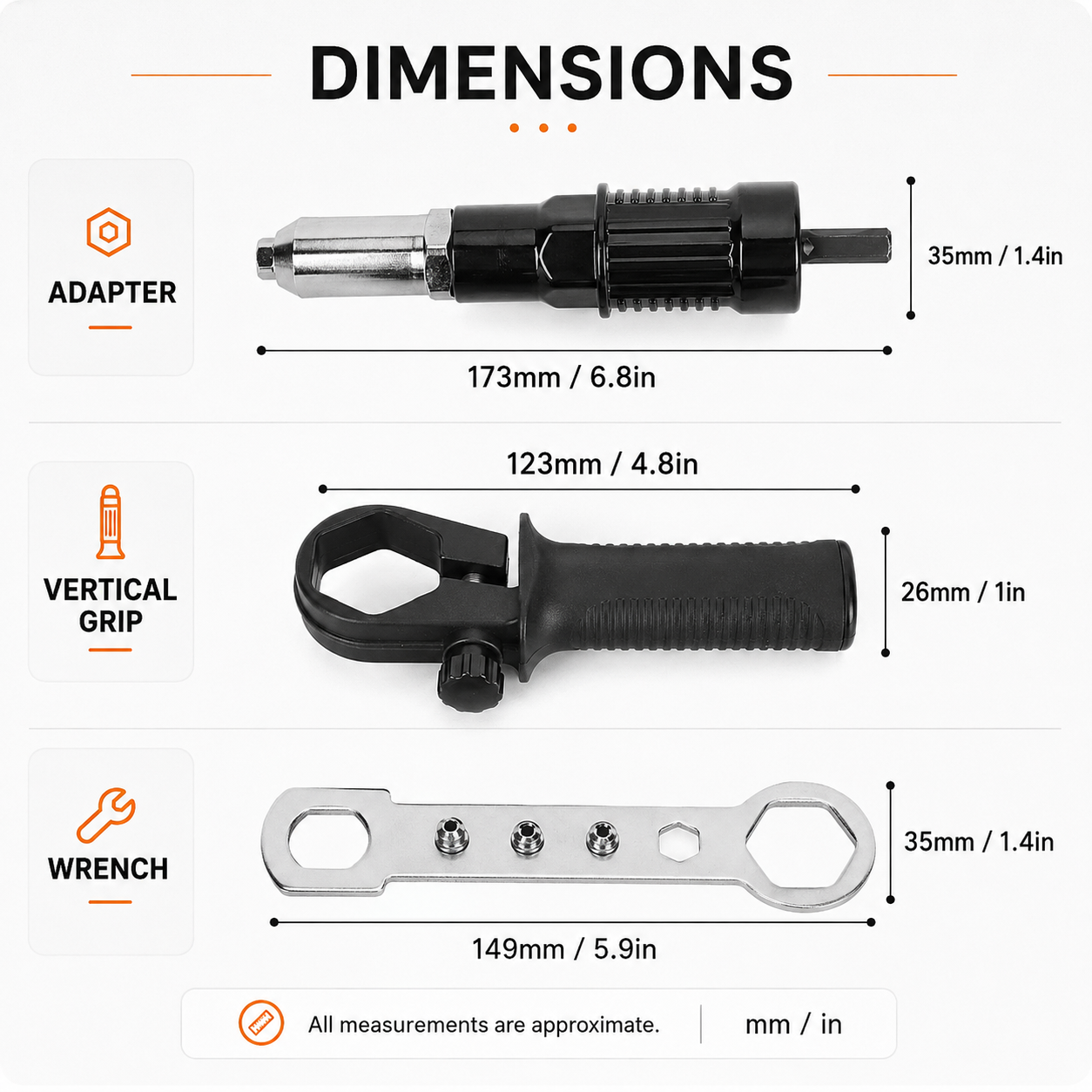 🔧Rivet Gun Adapter, Alloy Steel Electric Handle Tool