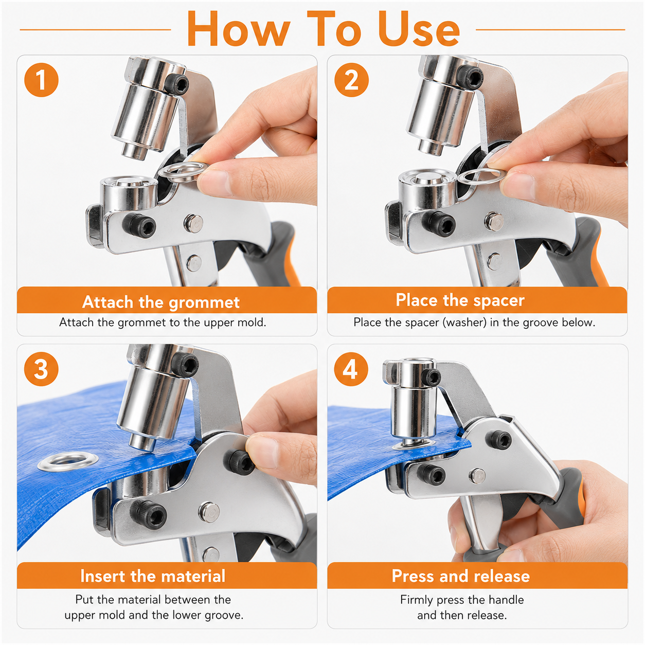 🔧 Heavy Duty Grommet Installation Set