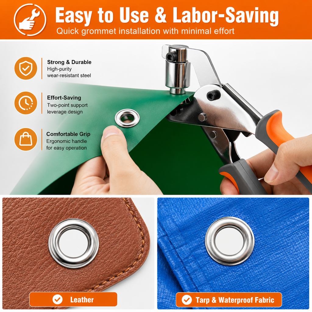 🔧 Heavy Duty Grommet Installation Set