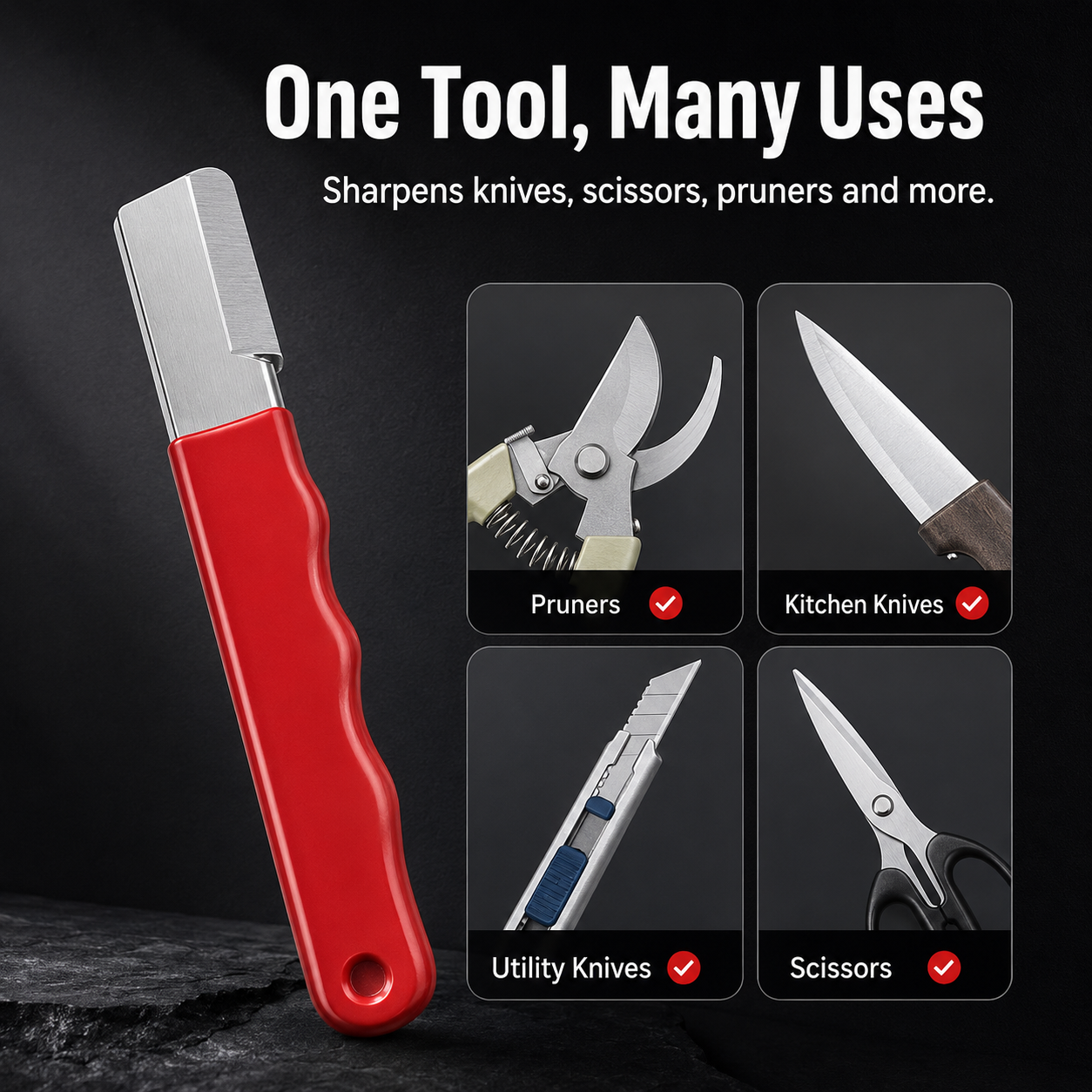 🔪 Multi-Tool Knife Sharpener – One Tool, Many Uses