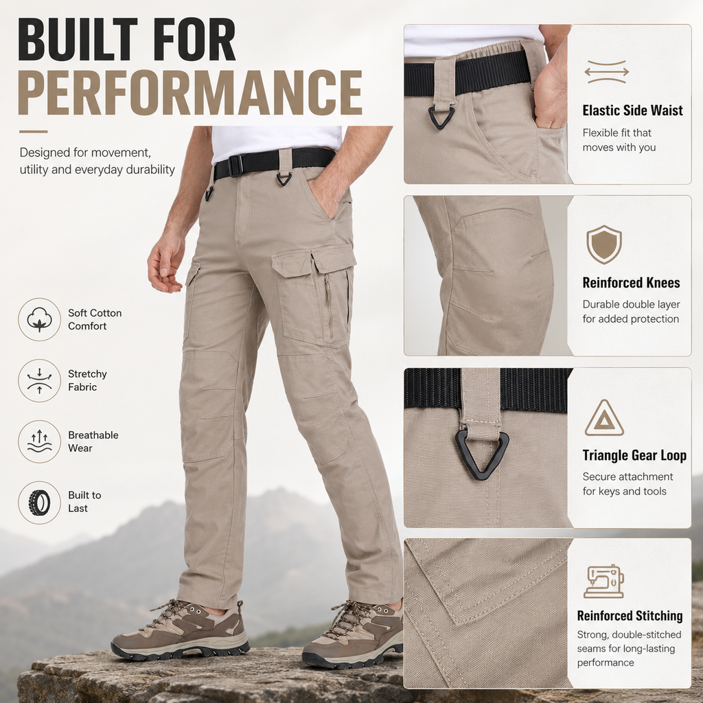 👖 Men's Tactical Cargo Pants