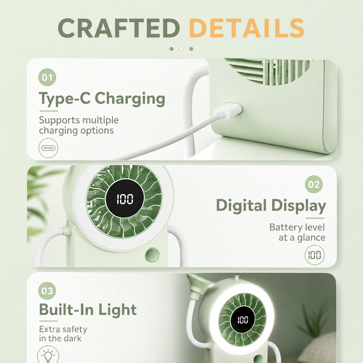 🌀 Cute Desk Fan – Say Hi to Cool Comfort