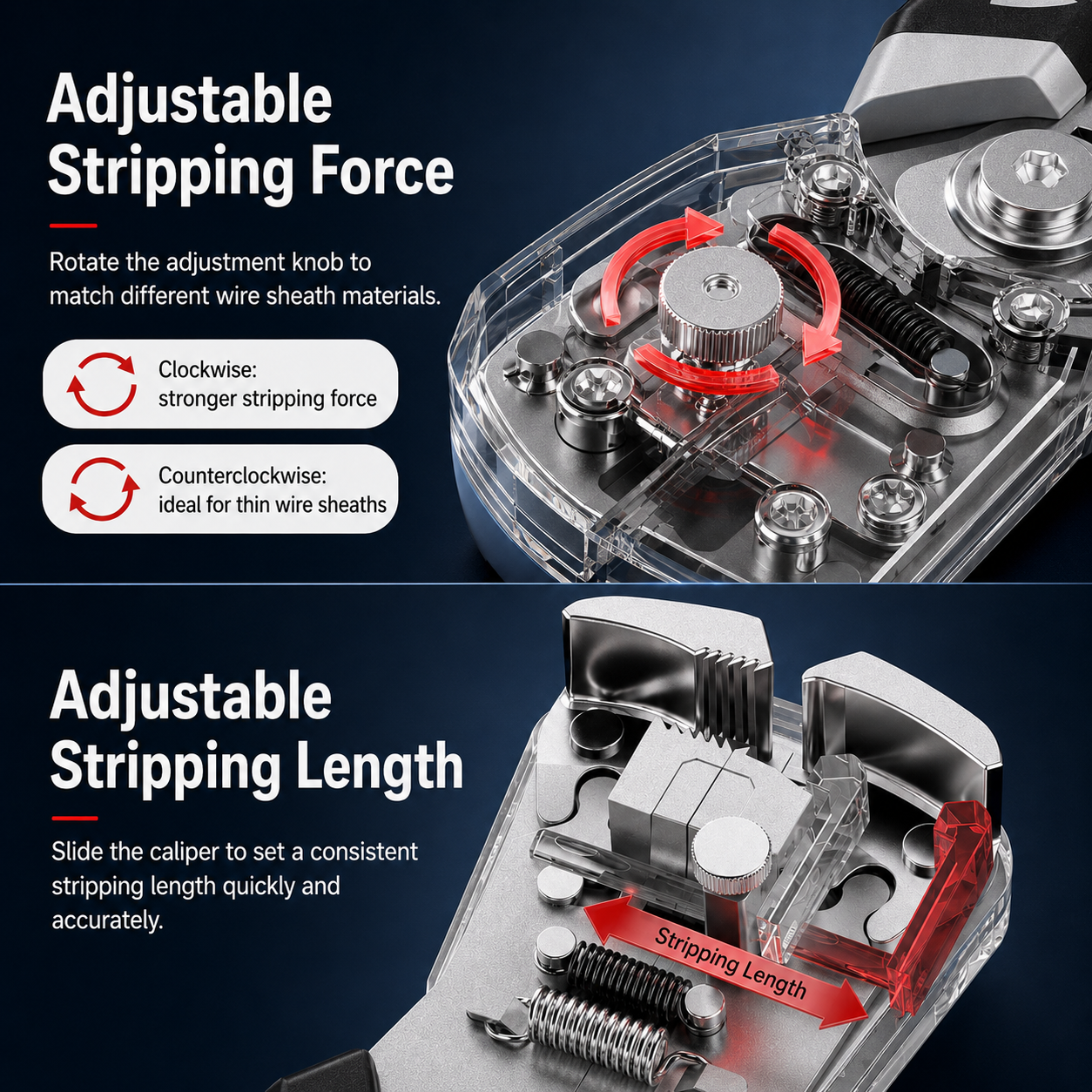 🔧Professional Automatic Wire Stripper – 0.2-10mm² | One-Touch Open &amp; Close