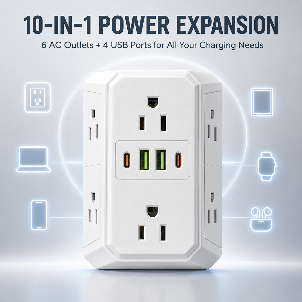 🔌 10-in-1 Power Expansion
