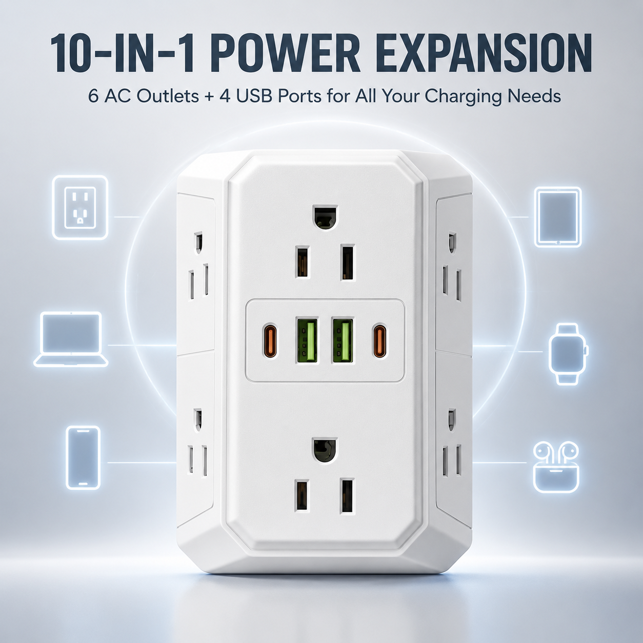 🔌 10-in-1 Power Expansion