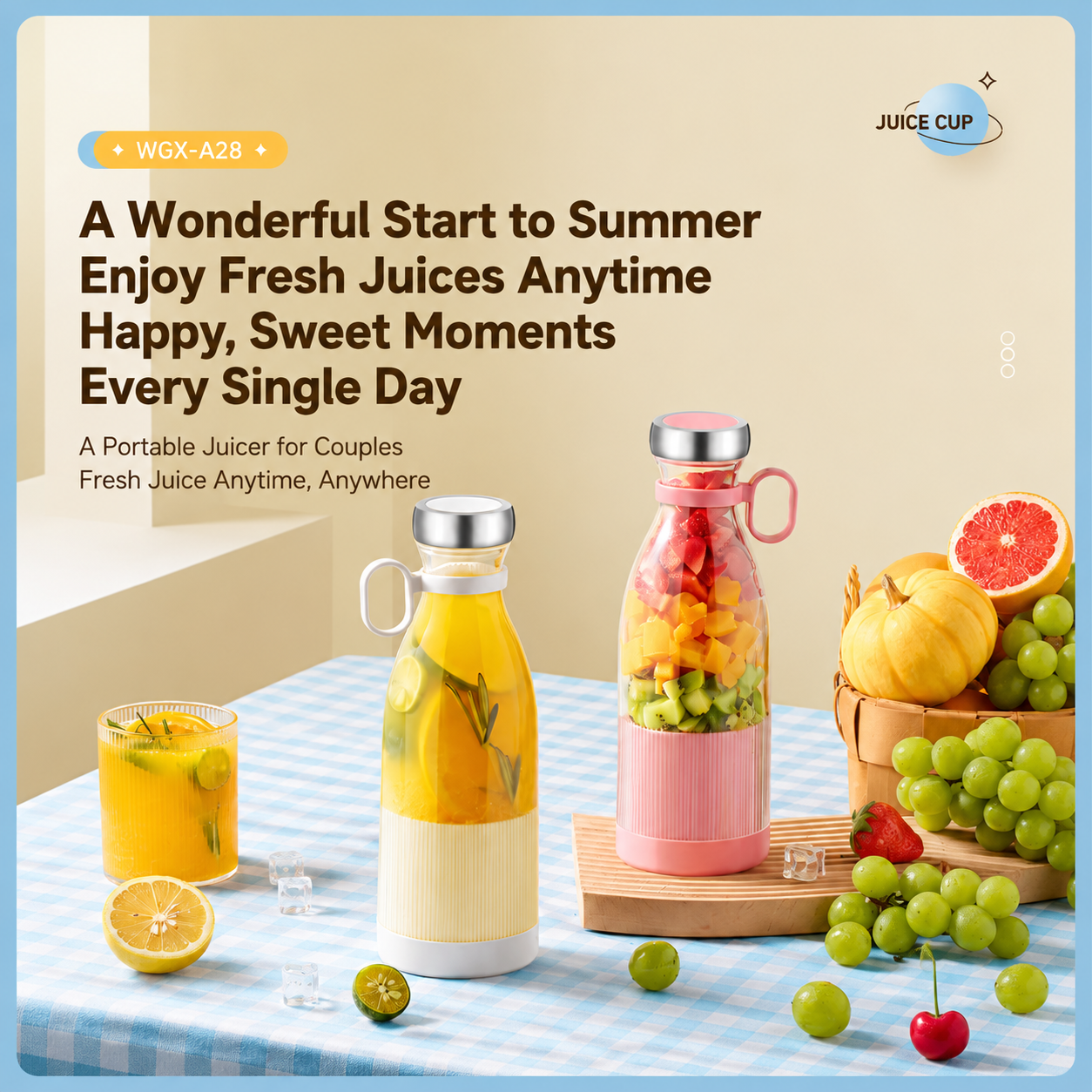 🍹Portable Electric Juicer Cup for Smoothies and Fresh Juice