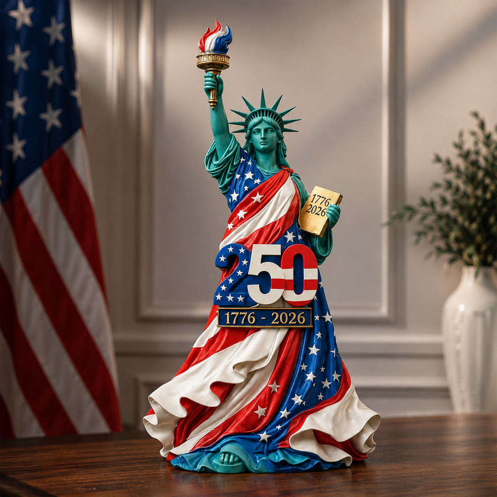 Handmade USA 250th Anniversary Statue of Liberty Figurine
