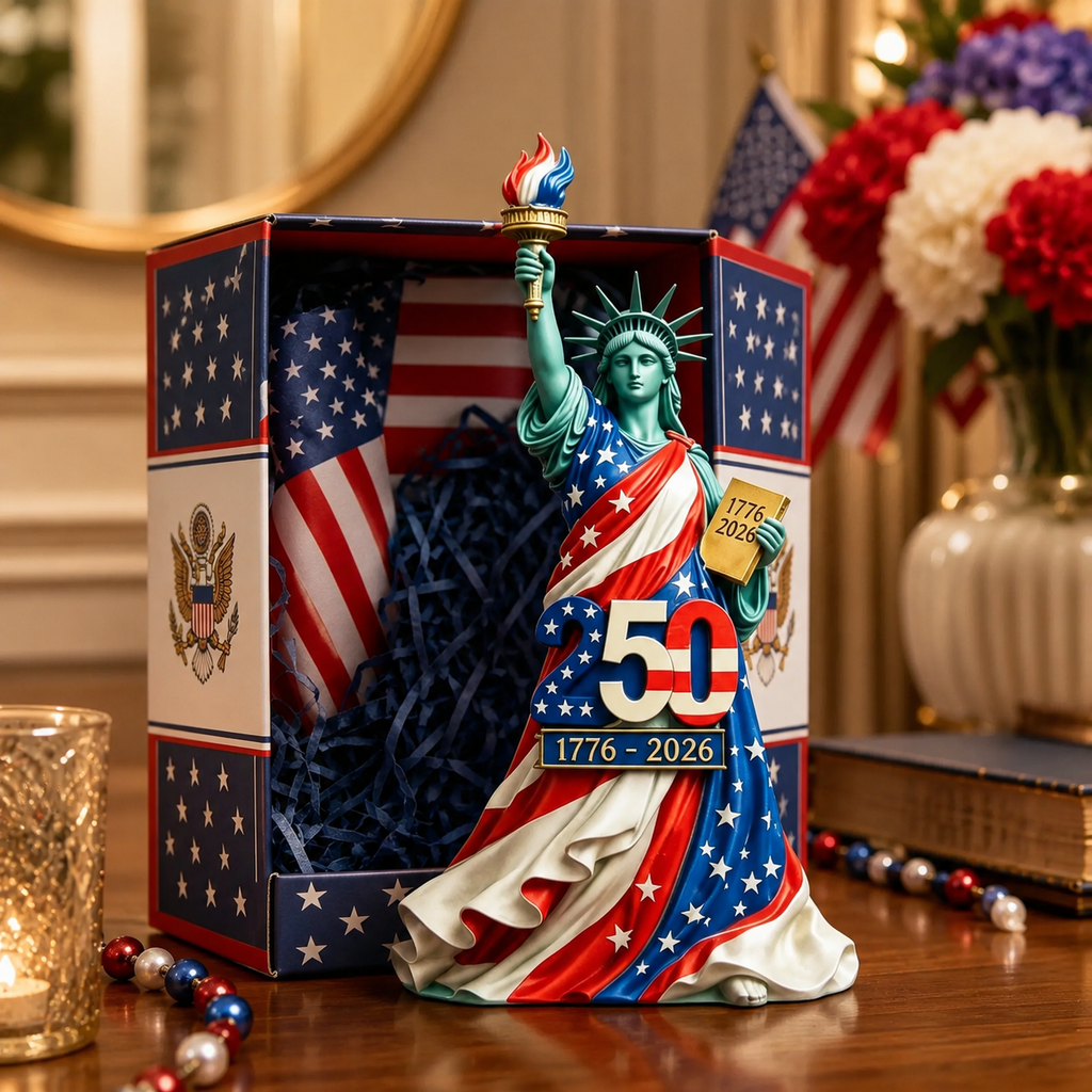 Handmade USA 250th Anniversary Statue of Liberty Figurine