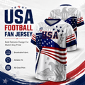 ⚽️V-Neck USA Bald Eagle Graphic Soccer Jersey, 2026 USA Fans Jersey, Gift for Soccer Fans, America Soccer Jersey for Player