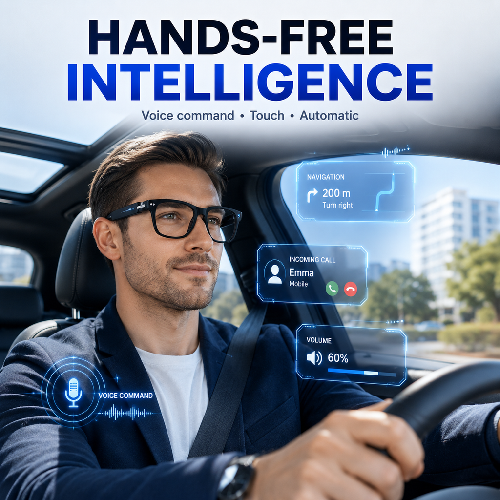 Real-time AI Translation Sunglasses with Smart Zoom