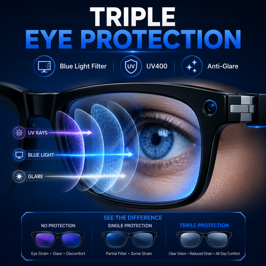 Real-time AI Translation Sunglasses with Smart Zoom