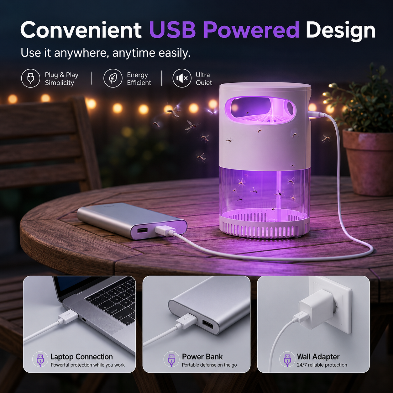 🌙SAVE 50% NOW🔥Quiet UV Mosquito Trap – Chemical-Free & Safe for Kids & Pets🦟